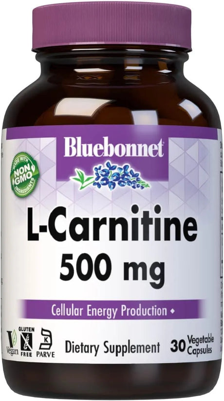 BLUEBONNET NUTRITION - Bluebonnet Nutrition L-Carnitine 500Mg. 30 Capsulas - The Red Vitamin MX - Suplementos Alimenticios - {{ shop.shopifyCountryName }}