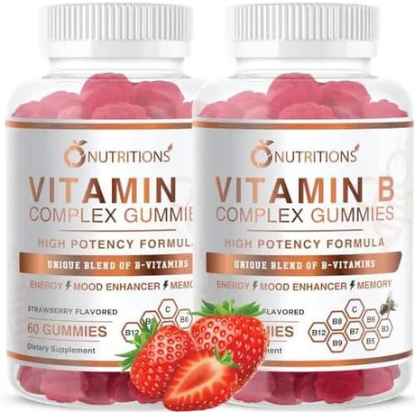 O NUTRITIONS - O NUTRITIONS Vitamin B Complex Vegan Gummies 60 Gomitas 2 Pack - The Red Vitamin MX - Suplementos Alimenticios - {{ shop.shopifyCountryName }}
