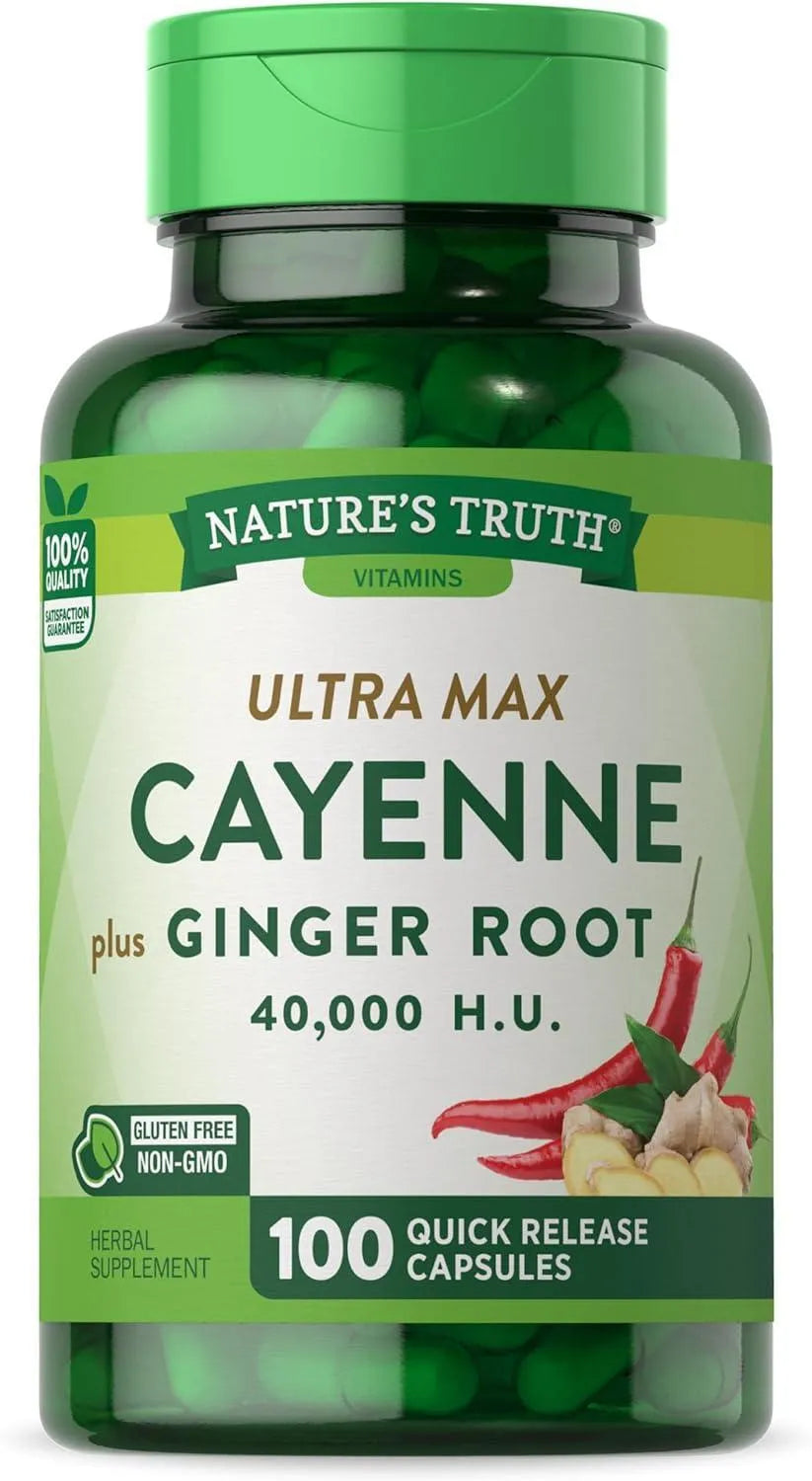 NATURE'S TRUTH - Nature's Truth Cayenne Pepper with Ginger Root 100 Capsulas - The Red Vitamin MX - Suplementos Alimenticios - {{ shop.shopifyCountryName }}