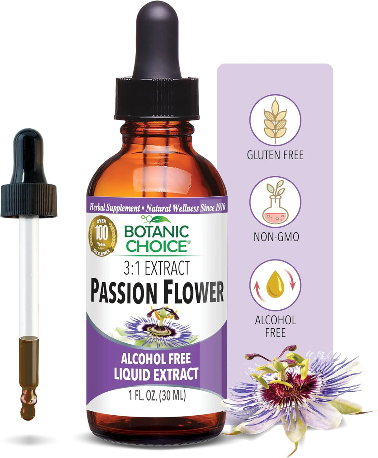 Botanic Choice Passion Flower Liquid Extract 1 Fl.Oz.