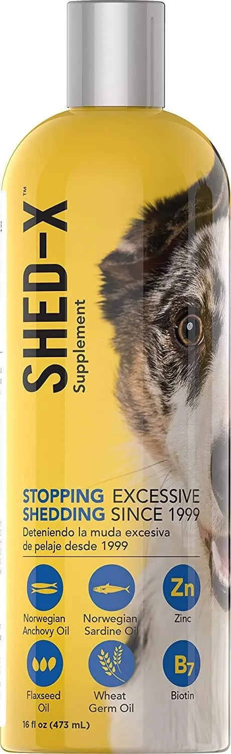 SYNERGYLABS - SynergyLabs Shed-X Liquid Dog Supplement Fish Oil for Dogs 16 Fl.Oz. - The Red Vitamin MX - Aceite De Pescado Para Perros - {{ shop.shopifyCountryName }}