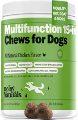 DELEY NATURALS - Deley Naturals Dog Multivitamins Chewable 120 Masticables - The Red Vitamin MX - Multivitamínicos Para Perros - {{ shop.shopifyCountryName }}