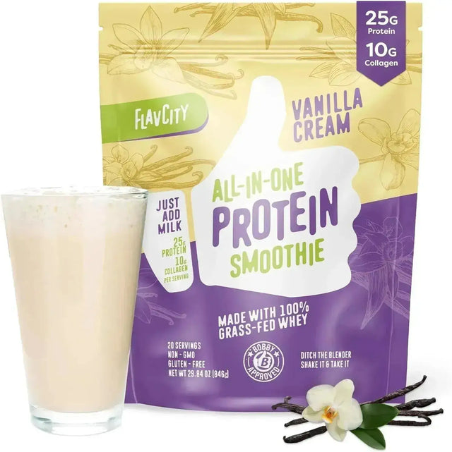 FLAVCITY - FlavCity Protein Powder Smoothie Grass-Fed Vanilla 846Gr. - The Red Vitamin MX - Suplementos Alimenticios - {{ shop.shopifyCountryName }}