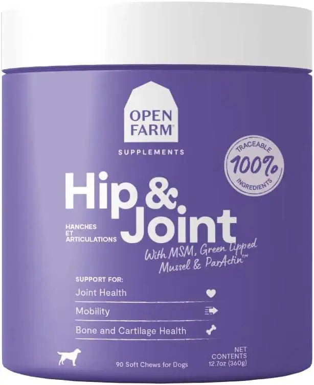 OPEN FARM - Open Farm Hip & Joint Chews Dog Supplement 90 Masticables - The Red Vitamin MX - Cuidado De Cadera Y Articulaciones Para Perros - {{ shop.shopifyCountryName }}