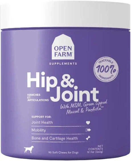 OPEN FARM - Open Farm Hip & Joint Chews Dog Supplement 90 Masticables - The Red Vitamin MX - Cuidado De Cadera Y Articulaciones Para Perros - {{ shop.shopifyCountryName }}