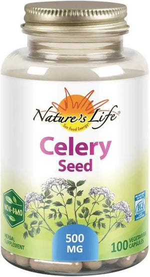 NATURE'S LIFE - Nature's Life Celery Seed 500Mg. 100 Capsulas - The Red Vitamin MX - Suplementos Alimenticios - {{ shop.shopifyCountryName }}