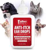 Jeffers Pet Ear Drops for Dogs & Cats 2 Fl.Oz.