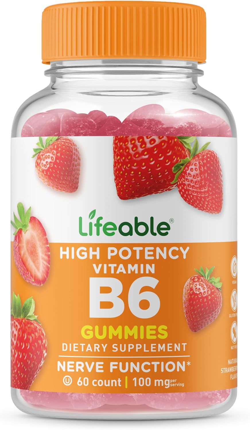 Lifeable Vitamin B6 100Mg. 60 Gomitas