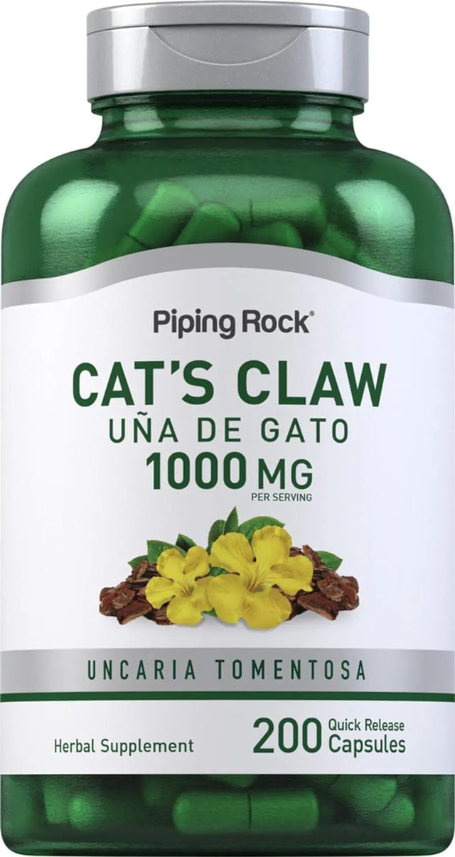 PIPING ROCK - Piping Rock Cat's Claw Capsules 1000Mg. 200 Capsulas - The Red Vitamin MX - Suplementos Alimenticios - {{ shop.shopifyCountryName }}