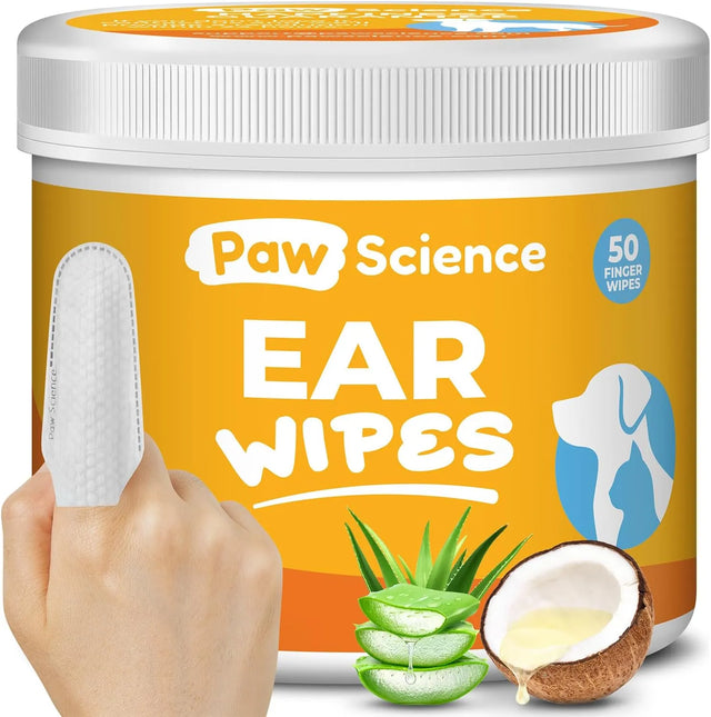PAW SCIENCE - Paw Science Dog Ear Cleaner Wipes Finger Wipes 50 Toallitas - The Red Vitamin MX - Cuidado Del Oído De Perros - {{ shop.shopifyCountryName }}