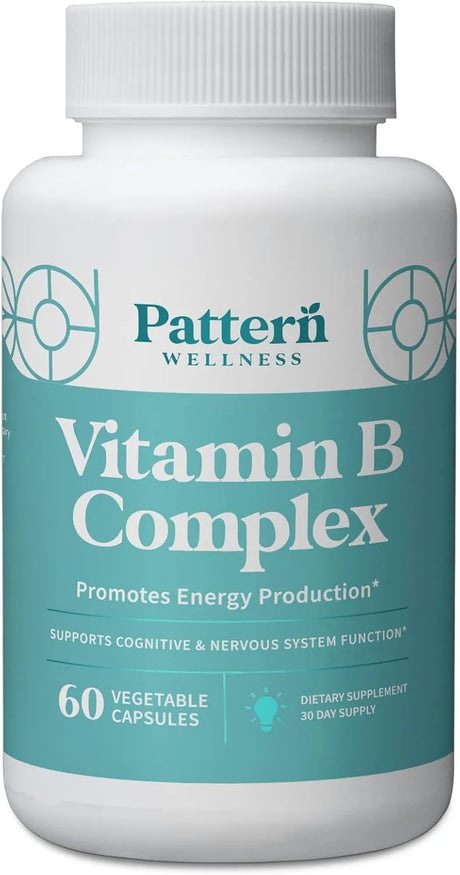 PATTERN WELLNESS - Pattern Wellness Vitamin B Complex 60 Capsulas - The Red Vitamin MX - Suplementos Alimenticios - {{ shop.shopifyCountryName }}