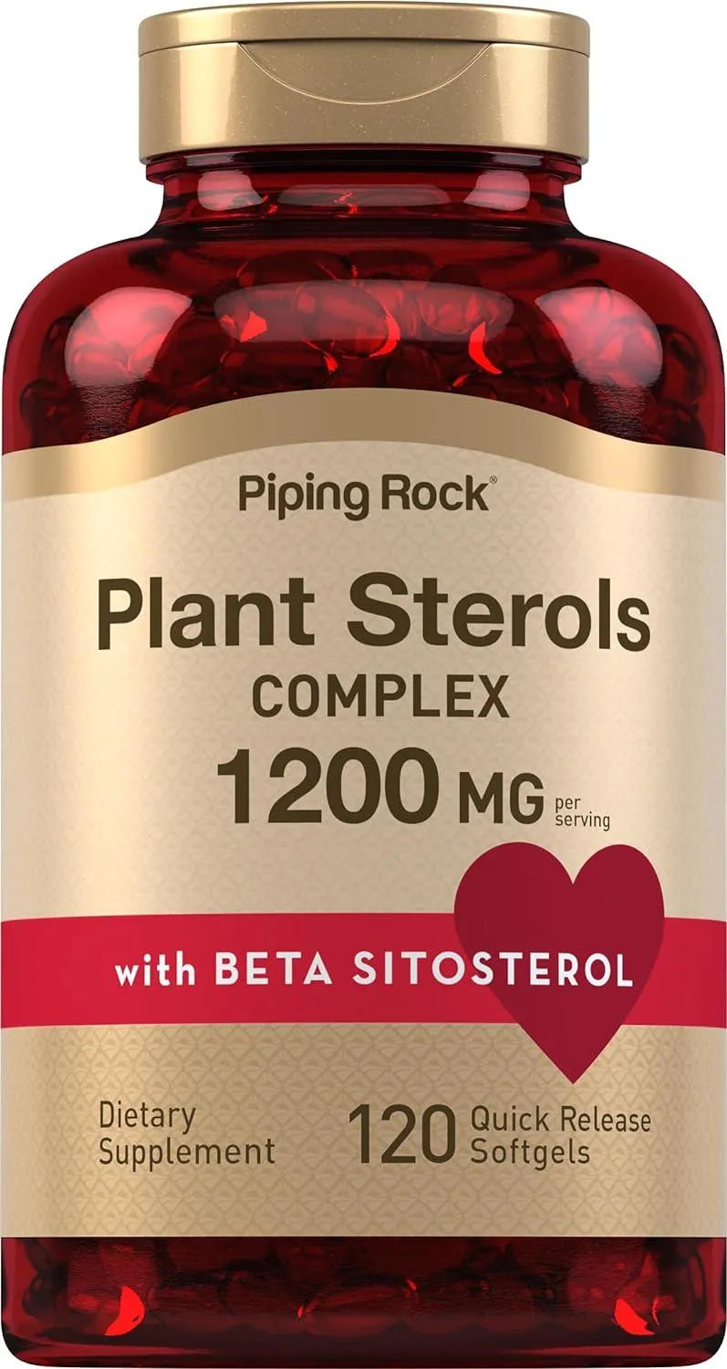 PIPING ROCK - Piping Rock Plant Sterols 1200Mg. 120 Capsulas Blandas - The Red Vitamin MX - Suplementos Alimenticios - {{ shop.shopifyCountryName }}