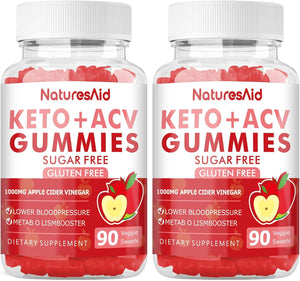 Natures Aid Keto Acv Gummies 90 Gomitas 2 Pack