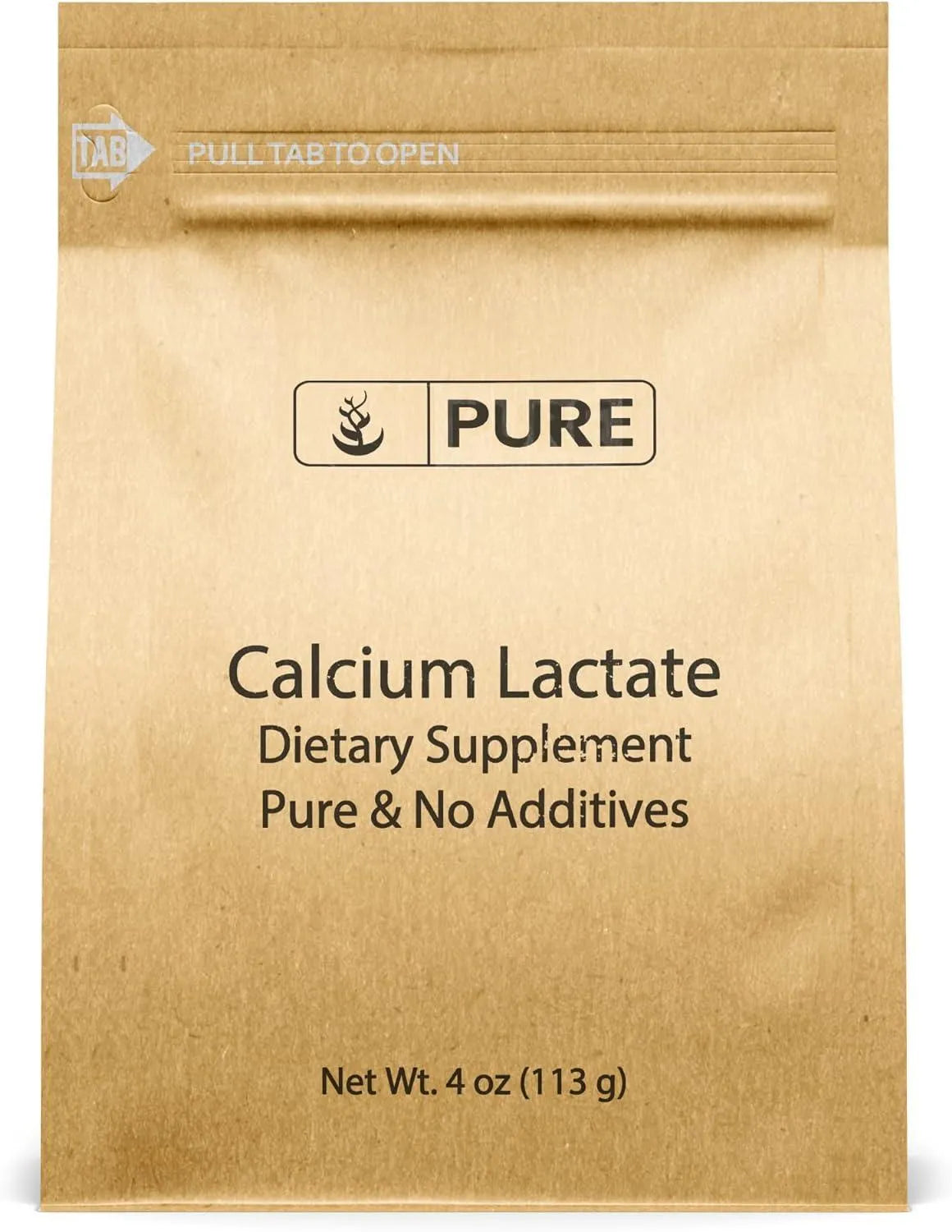 PURE ORIGINAL INGREDIENTS - Pure Original Ingredients Calcium Lactate 113Gr. - The Red Vitamin MX - Suplementos Alimenticios - {{ shop.shopifyCountryName }}