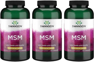 Swanson MSM 1000Mg. 240 Capsulas 3 Pack