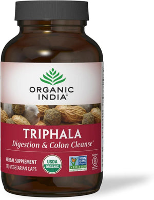 ORGANIC INDIA - Organic India Triphala 180 Capsulas - The Red Vitamin MX - Suplementos Alimenticios - {{ shop.shopifyCountryName }}