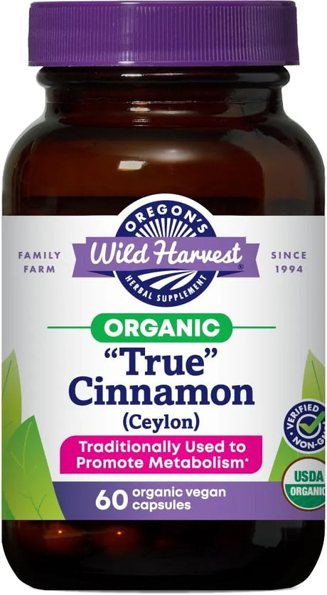 OREGON'S WILD HARVEST - Oregon's Wild Harvest Organic Cinnamon 60 Capsulas - The Red Vitamin MX - Suplementos Alimenticios - {{ shop.shopifyCountryName }}