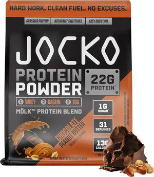 JOCKO FUEL - Jocko Mölk Whey Protein Powder Sugar Free 31 Servicios Chocolate Peanut Butter 1116Gr. - The Red Vitamin MX - Suplementos Alimenticios - {{ shop.shopifyCountryName }}