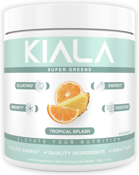 KIALA NUTRITION - Kiala Nutrition Super Greens Support Gut Health Tropical Splash 246Gr. - The Red Vitamin MX - Suplementos Alimenticios - {{ shop.shopifyCountryName }}