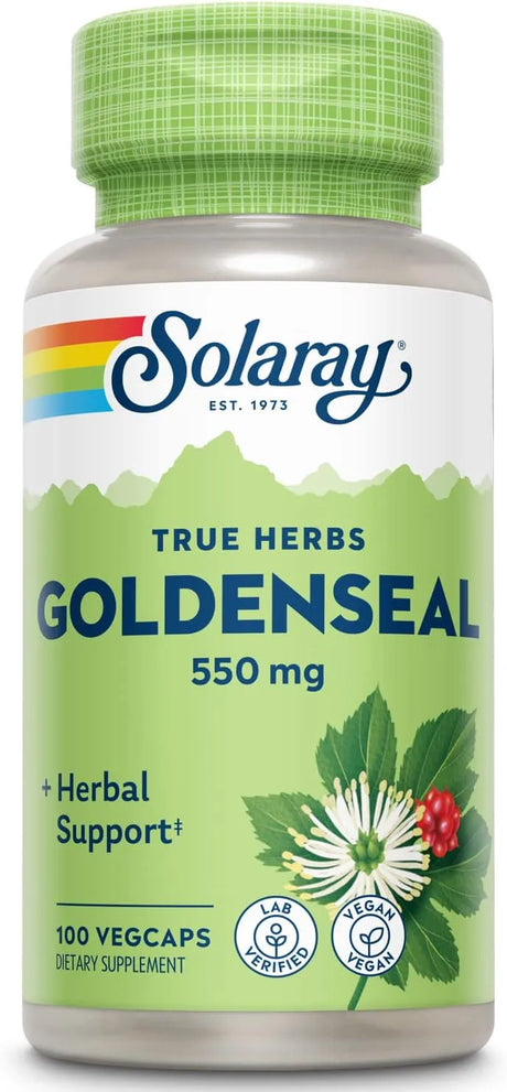 SOLARAY - Solaray Goldenseal Root 550Mg. 100 Capsulas - The Red Vitamin MX - Suplementos Alimenticios - {{ shop.shopifyCountryName }}