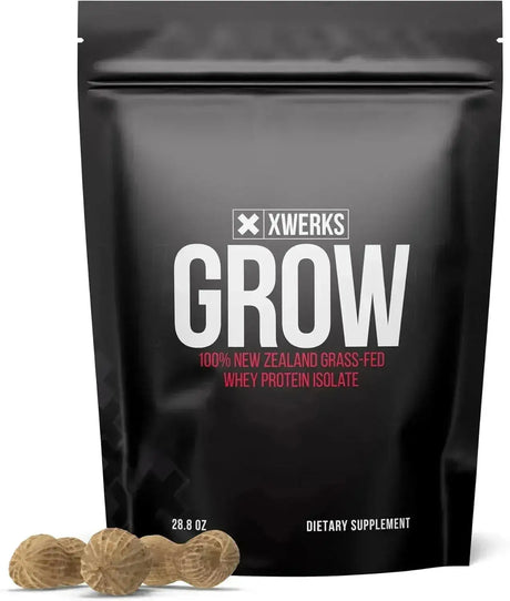 XWERKS - Xwerks Grow 100% New Zealand Grass-Fed Whey Protein Peanut Butter 28.8 Oz. - The Red Vitamin MX - Suplementos Alimenticios - {{ shop.shopifyCountryName }}
