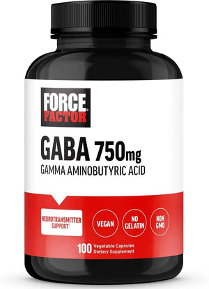 FORCE FACTOR - FORCE FACTOR GABA 750Mg. 100 Capsulas - The Red Vitamin MX - Suplementos Alimenticios - {{ shop.shopifyCountryName }}