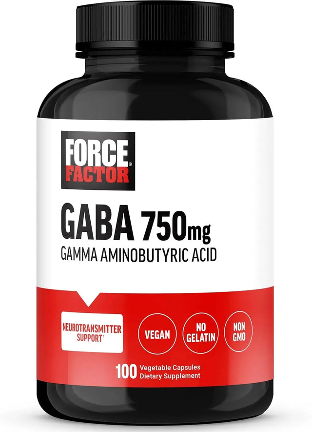 FORCE FACTOR - FORCE FACTOR GABA 750Mg. 100 Capsulas - The Red Vitamin MX - Suplementos Alimenticios - {{ shop.shopifyCountryName }}