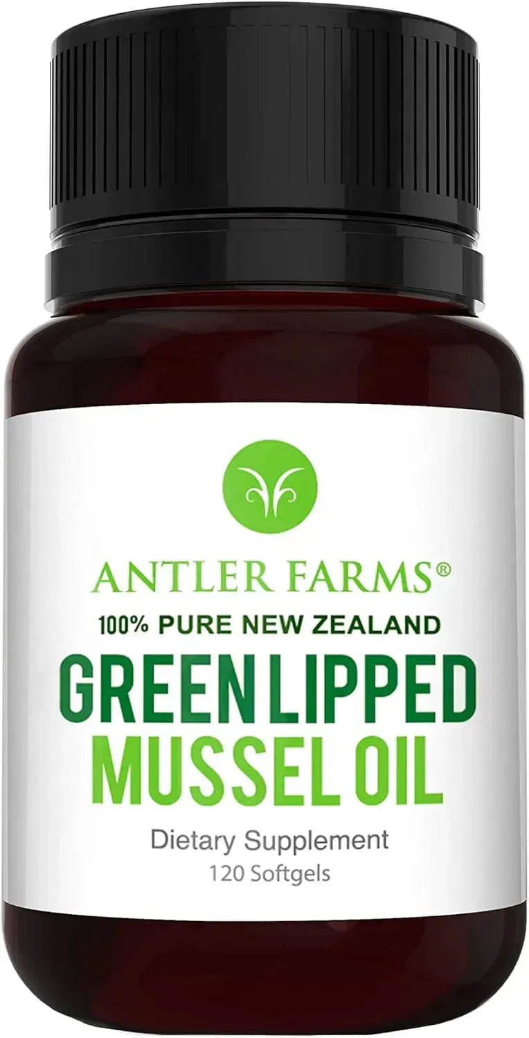 ANTLER FARMS - Antler Farms 100% Pure New Zealand Green Lipped Mussel Oil 120 Capsulas Blandas - The Red Vitamin MX - Suplementos Alimenticios - {{ shop.shopifyCountryName }}