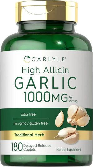 CARLYLE - Carlyle Garlic Supplement with High Allicin 1000Mg. 180 Tabletas - The Red Vitamin MX - Suplementos Alimenticios - {{ shop.shopifyCountryName }}