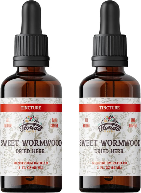 FLORIDA HERBS - Florida Herbs Sweet Wormwood Organic Tincture 2 Fl.Oz. 2 Pack - The Red Vitamin MX - Suplementos Alimenticios - {{ shop.shopifyCountryName }}