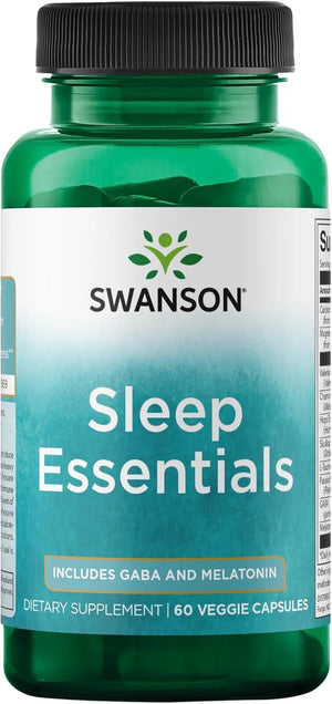 SWANSON - Swanson Sleep Essentials Includes GABA and Melatonin 60 Capsulas - The Red Vitamin MX - Suplementos Alimenticios - {{ shop.shopifyCountryName }}