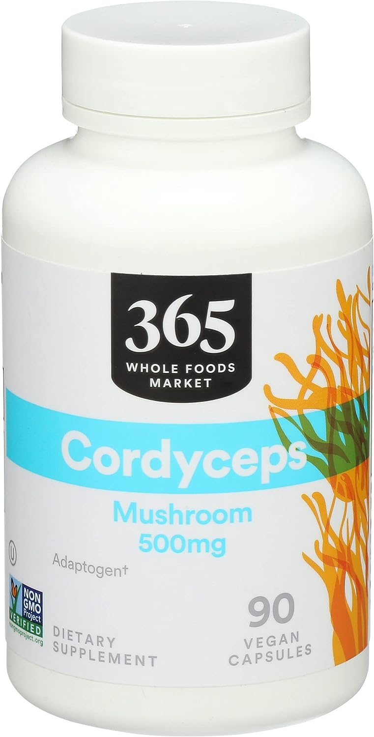 365 by Whole Foods Market Cordyceps 90 Capsulas - The Red Vitamin MX - Suplementos Alimenticios - 365