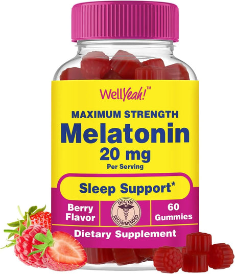 WELLYEAH - WellYeah Melatonin Gummies 20Mg. 60 Gomitas - The Red Vitamin MX - Suplementos Alimenticios - {{ shop.shopifyCountryName }}