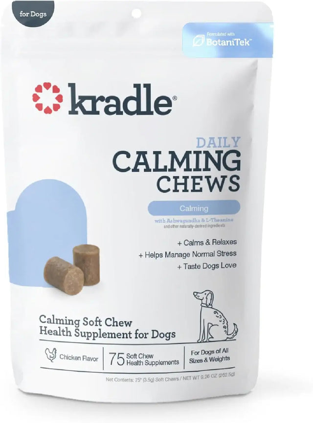 KRADIE - Kradle Calming Chews for Dogs Chicken Flavor 75 Masticables - The Red Vitamin MX - Relajantes Para Perros - {{ shop.shopifyCountryName }}