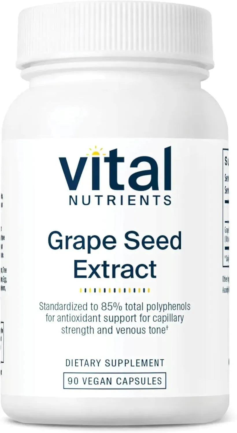 VITAL NUTRIENTS - Vital Nutrients Grape Seed Extract 100Mg. 90 Capsulas - The Red Vitamin MX - Suplementos Alimenticios - {{ shop.shopifyCountryName }}