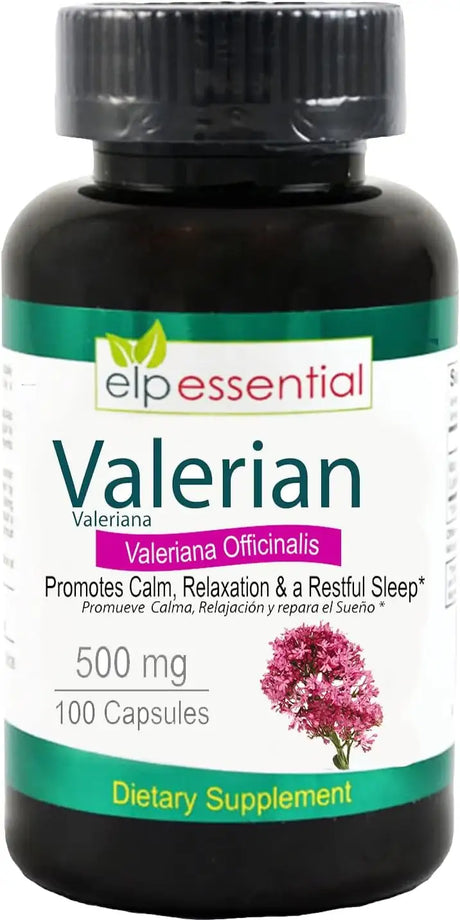 ELP ESSENTIAL - ELP ESSENTIAL Valerian Root 500Mg. 100 Capsulas - The Red Vitamin MX - Suplementos Alimenticios - {{ shop.shopifyCountryName }}