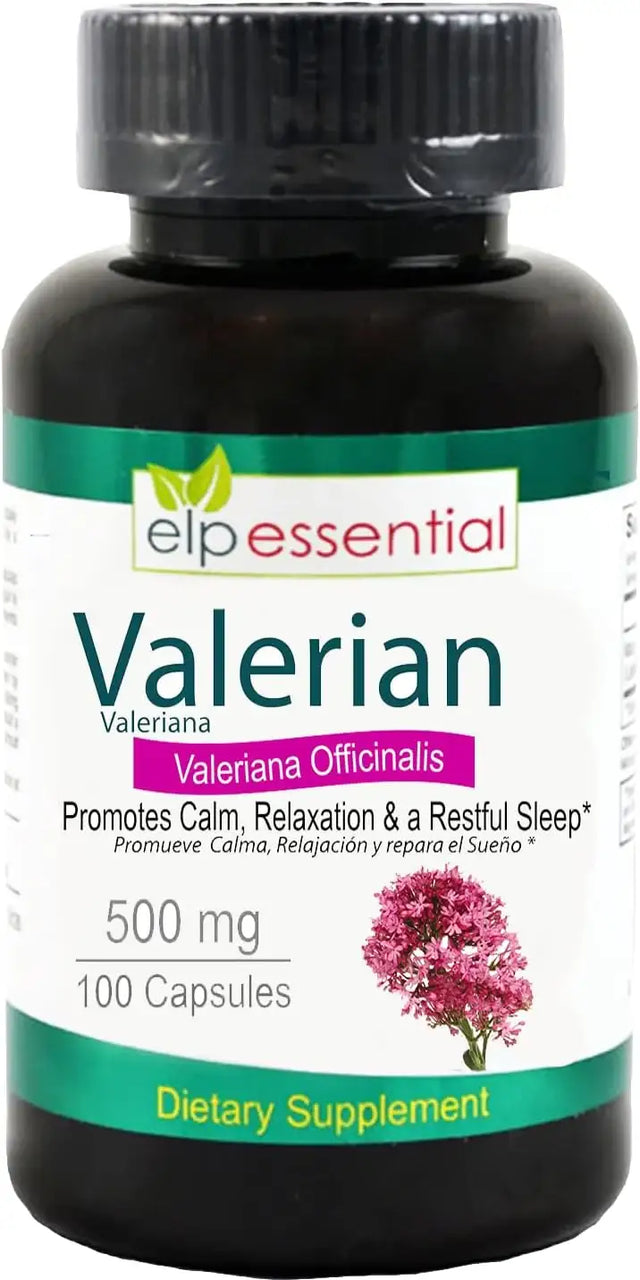 ELP ESSENTIAL - ELP ESSENTIAL Valerian Root 500Mg. 100 Capsulas - The Red Vitamin MX - Suplementos Alimenticios - {{ shop.shopifyCountryName }}