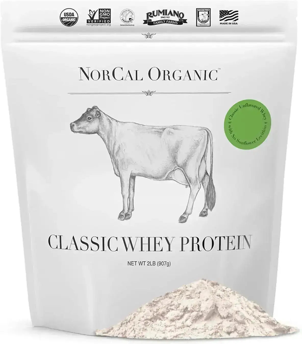 NORCAL ORGANIC - NorCal Organic Classic Whey Protein 100% Grass-Fed Unflavored 907Gr. - The Red Vitamin MX - Suplementos Alimenticios - {{ shop.shopifyCountryName }}