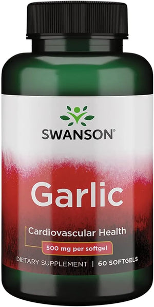 SWANSON - Swanson Garlic 500Mg. 60 Capsulas Blandas - The Red Vitamin MX - Suplementos Alimenticios - {{ shop.shopifyCountryName }}