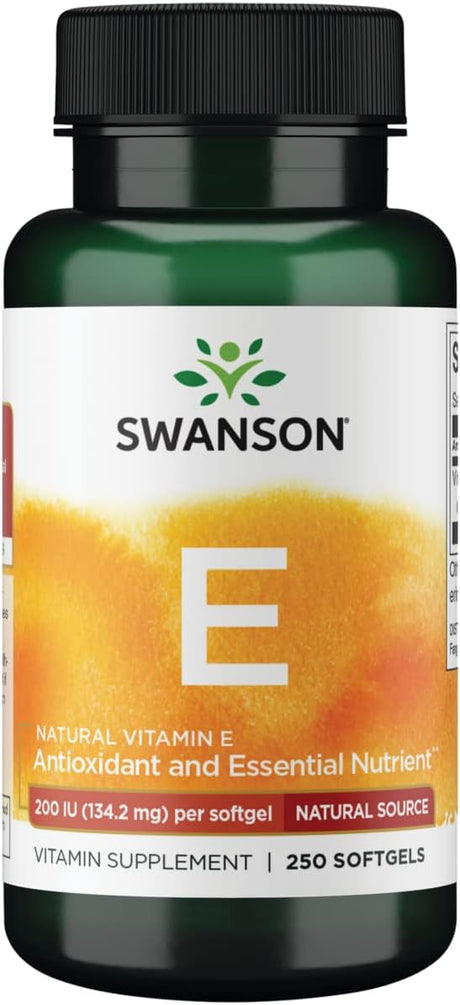 Swanson Natural Vitamin E 250 Capsulas Blandas - The Red Vitamin MX - Suplementos Alimenticios - SWANSON