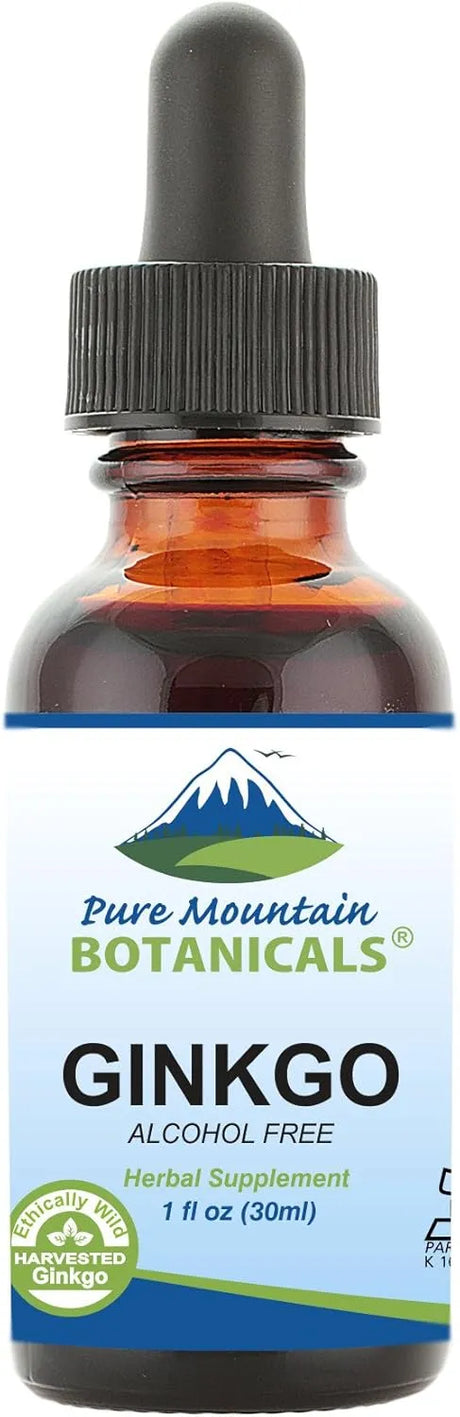 PURE MOUNTAIN BOTANICALS - Pure Mountain Botanicals Gingko Biloba Liquid Extract Drops 30Ml. - The Red Vitamin MX - Suplementos Alimenticios - {{ shop.shopifyCountryName }}