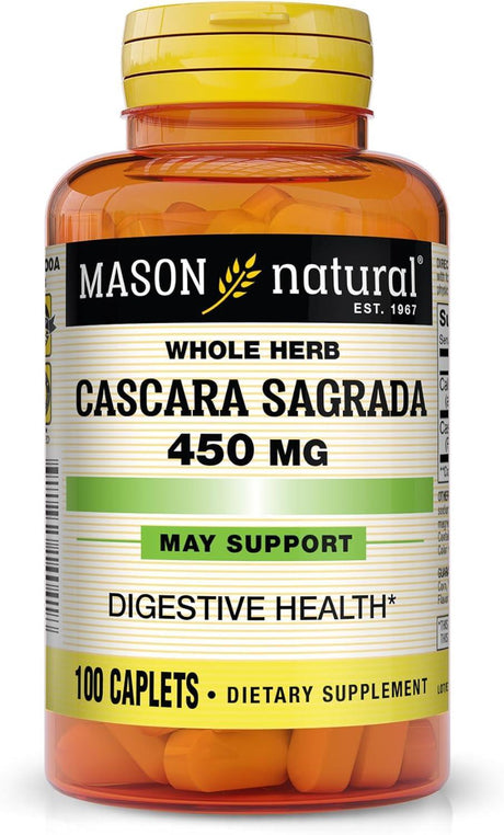 MASON NATURAL - MASON NATURAL Cascara Sagrada 450Mg. 100 Tabletas - The Red Vitamin MX - Suplementos Alimenticios - {{ shop.shopifyCountryName }}