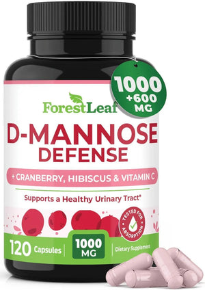 FOREST LEAF - ForestLeaf D Mannose 1000Mg. 120 Capsulas - The Red Vitamin MX - Suplementos Alimenticios - {{ shop.shopifyCountryName }}