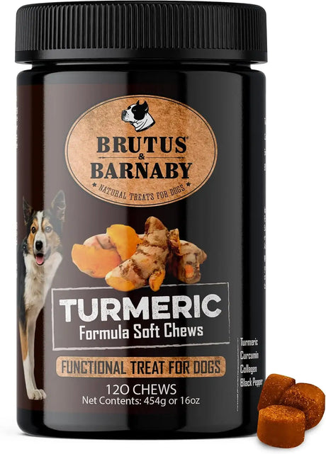 BRUTUS & BARNABY - BRUTUS & BARNABY Turmeric for Dogs 120 Masticables - The Red Vitamin MX - Cuidado De Cadera Y Articulaciones Para Perros - {{ shop.shopifyCountryName }}