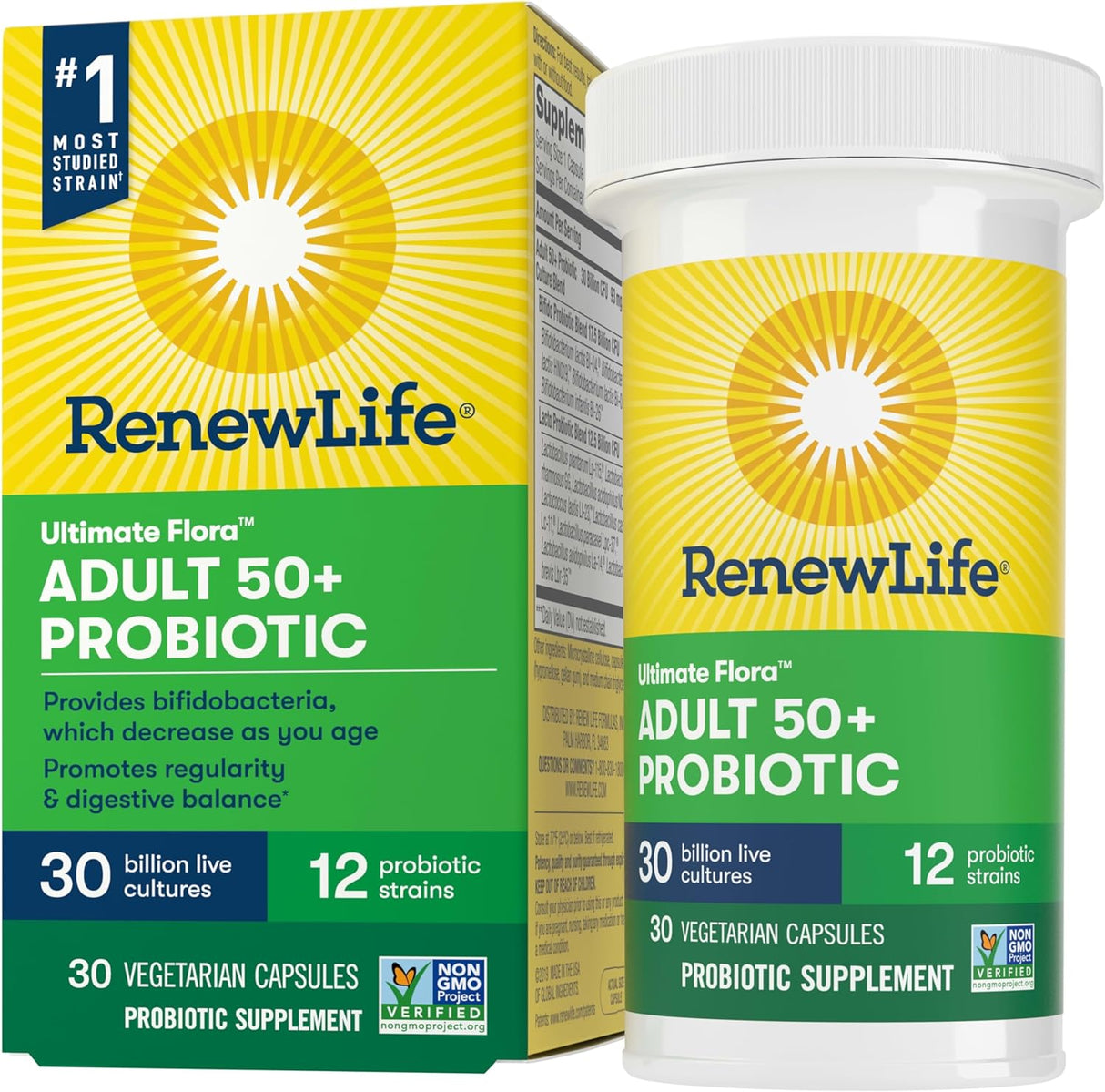 Renew Life Probiotic Adult 50 Plus 30 Capsulas