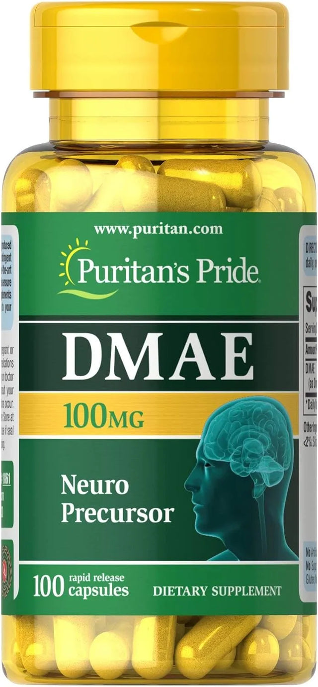 PURITAN'S PRIDE - Puritan's Pride DMAE 100Mg. 100 Capsulas - The Red Vitamin MX - Suplementos Alimenticios - {{ shop.shopifyCountryName }}