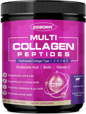Zebora Multi Collagen Peptides Powder 350Gr.