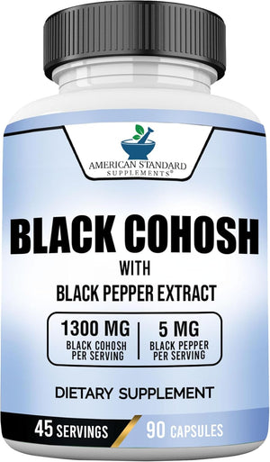 American Standard Supplements Black Cohosh 1300Mg. 90 Capsulas