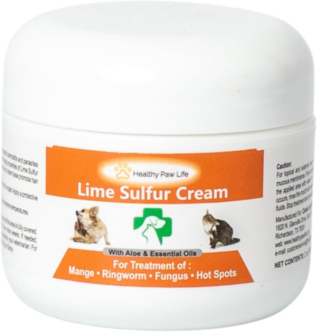 Healthy Paw Life's Lime Sulfur Pet Skin Cream 2 Oz.