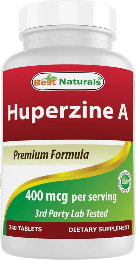 BEST NATURALS - Best Naturals Huperzine A 400mcg 240 Tabletas - The Red Vitamin MX - Suplementos Alimenticios - {{ shop.shopifyCountryName }}